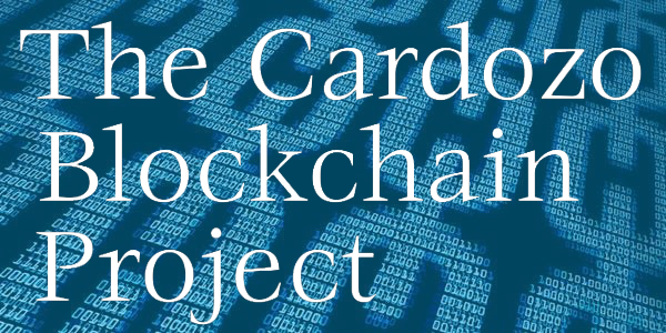 The Cardozo Blockchain Project