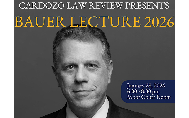 2026 Bauer Lecture: Michael Waldman