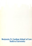 1987-1988 by Benjamin N. Cardozo School of Law
