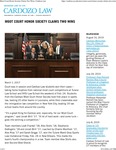 Moot Court Honor Society Claims Two Wins by Benjamin N. Cardozo School of Law