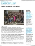 Cardozo Welcomes the Class of 2021! by Benjamin N. Cardozo School of Law