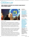 Stan O'Loughlin '07 Receives 2018 Lefkowitz Award from NY State Attorney General