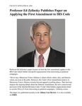 Professor Ed Zelinsky Publishes Paper on Applying the First Amendment to IRS Code