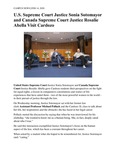 U.S. Supreme Court Justice Sonia Sotomayor and Canada Supreme Court Justice Rosalie Abella Visit Cardozo