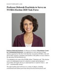 Professor Deborah Pearlstein to Serve on NYSBA Election 2020 Task Force