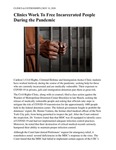 Clinics Work To Free Incarcerated People During the Pandemic by Benjamin N. Cardozo School of Law