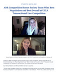 ADR Competition Honor Society Team Wins Best Negotiation and Best Overall at UCLA Transactional Law Competition