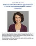 Professor Deborah Pearlstein Appointed to the U.S. State Department Historical Advisory Committee