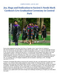 Joy, Hugs and Dedication to Society’s Needs Mark Cardozo’s Live Graduation Ceremony in Central Park