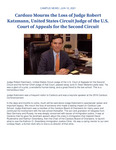 Cardozo Mourns the Loss of Judge Robert Katzmann, United States Circuit Judge of the U.S. Court of Appeals for the Second Circuit