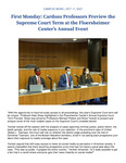 First Monday: Cardozo Professors Preview the Supreme Court Term at the Floersheimer Center’s Annual Event by Benjamin N. Cardozo School of Law