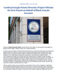 Cardozo/Google Patent Diversity Project Obtains Its First Patent on Behalf of Black Female Inventor