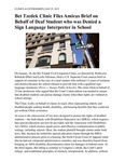 Bet Tzedek Clinic Files Amicus Brief on Behalf of Deaf Student who was Denied a Sign Language Interpreter in School by Benjamin N. Cardozo School of Law
