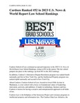 Cardozo Ranked #52 in 2023 U.S. News & World Report Law School Rankings by Benjamin N. Cardozo School of Law