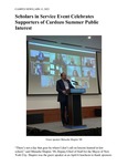 Scholars in Service Event Celebrates Supporters of Cardozo Summer Public Interest