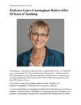 Professor Laura Cunningham Retires After 30 Years of Teaching