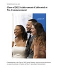 Class of 2022 Achievements Celebrated at Pre-Commencement by Benjamin N. Cardozo School of Law