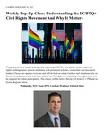 Weekly Pop-Up Class: Understanding the LGBTQ+ Civil Rights Movement And Why It Matters