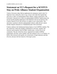 Statement on YU’s Request for a SCOTUS Stay on Pride Alliance Student Organization