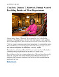 The Hon. Dianne T. Renwick Named Presiding Justice of First Department by Benjamin N. Cardozo School of Law