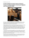 Cardozo Holds Two-Week January Intensive Courses Teaching Students Courtroom Litigation and Transactional Skills
