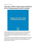 The Class of 2024’s Achievements Celebrated at Pre-Commencement Awards Ceremony by Benjamin N. Cardozo School of Law