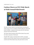 Cardozo Cheers on NYC Pride March at Ninth Annual Pride Brunch by Benjamin N. Cardozo School of Law