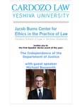 The Independence of the Department of Justice With Guest Speaker
Michael Bosworth