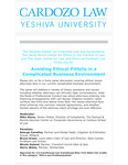 Avoiding Ethical Pitfalls in a Complicated Business Environment