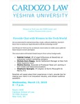 Fireside Chat With Women in the Tech World by Women In Tech Law Cardozo and Cardozo FAME Center