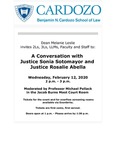 A Conversation With Justice Sonia Sotomayor and Justice Rosalie Abella