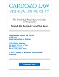 Stand-Up Comedy and the Law by Cardozo Intellectual Property Law Society (IPLS)