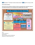 The Week in Cardozo Student Services April 27th to May 1st by Cardozo Office of Student Services & Advising