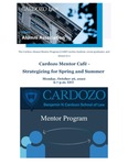 Cardozo Mentor Cafe - Strategizing for Spring and Summer by Cardozo Alumni Mentor Program (CAMP)