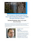 Weekly Pop-Up Class: Understanding the LGBTQ+ Civil Rights Movement And Why It Matters, Dmytro Vovk by Benjamin N. Cardozo School of Law