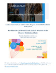 Bar Mitzvah Celebration and Alumni Reunion of the Divorce Mediation Clinic by Kukin Program for Conflict Resolution and Cardozo Divorce Mediation Clinic