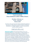 Dean Melanie Leslie’s Office Hours by Melanie B. Leslie and Michel Rosenfeld