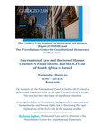 International Law and the Israel/Hamas Conflict: A Focus on IHL and the ICJ Case of South Africa v. Israel by Cardozo Law Institute in Holocaust and Human Rights (CLIHHR) and The Floersheimer Center for Constitutional Democracy