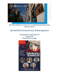 The SCOTUS Term Preview & Retrospective by Floersheimer Center for Constitutional Democracy, Wilfred U. Codrington III, Haiyun Damon-Feng, Elizabeth Goldman, Michael Herz, and Saurabh Vishnubhakat