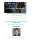 Please Join Us at Cardozo School of Law for a Weekend of Kukin Program Events! by Lela Love and Kukin Program for Conflict Resolution