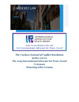 The 2025 International Advocate for Peace Award Ceremony Honoring Zafra Lerman by Cardozo Journal of Conflict Resolution and Zafra M. Lerman