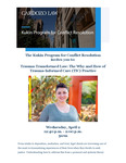 Trauma-Transformed Law: The Why and How of Trauma-Informed Care (TIC) Practice by Kukin Program for Conflict Resolution and Laura McGuire
