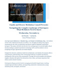 Navigating the Complex Landscape of Surrogacy: What Mediators Need to Know by Kukin Program for Conflict Resolution and Family and Divorce Mediation Council