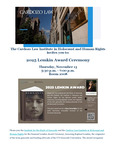 2025 Lemkin Award Ceremony by Cardozo Law Institute in Holocaust and Human Rights (CLIHHR), Institute for the Study of Genocide, and Elyse Semerdjian