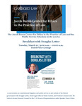 The Jacob Burns Center for Ethics in the Practice of Law and the Public Service Scholars invite you to: Breakfast with Douglas Letter by Jacob Burns Center for Ethics in the Practice of Law, Public Service Scholars, and Douglas Letter