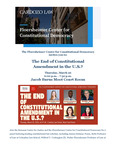 The End of Constitutional Amendment in the U.S.?