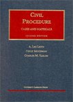 Cases and Materials on Civil Procedure by A. Leo Levin, Philip Shuchman, and Charles M. Yablon