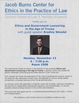 Ethics and Government Lawyering in the Age of Trump by Jacob Burns Center for Ethics in the Practice of Law