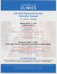 Fall 2018 Experiential Courses Information Sessions by Cardozo Law Clinics