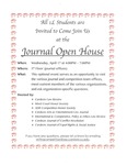 Journal Open House by Benjamin N. Cardozo School of Law